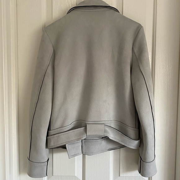 ⛔️Decjuba Women faux suede biker jacket size AU10 - Picture 6 of 13